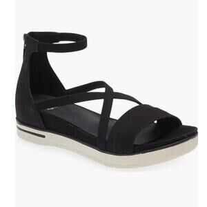 Eileen Fisher Sway Black and White Platform Sandal  - 5